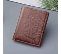 2026 Thin Vertical Men's Wallet with Practical Coin Section as a Slim Wallet in Compact Design (Coffee, One Size)