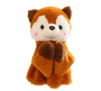 2026 This animal hand puppet makes sounds when you touch it. It is soft, slightly very interactive. Her mouth is movable, making it ideal for story games. (Brown, 13.4 x 13.5 x 24 cm)