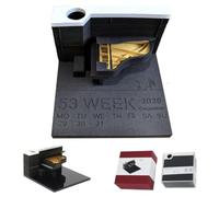 2026 Time Piece Calendar, 2026 Desk Calendar Fairytale Castle, 3D Paper Carving Art Memo Pad Notepad Gift for Christmas Housewarming Desktop Decoration (With Calendar, Without Light)