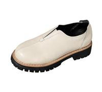 2026 Timeless Women's Slippers with Thick Sole Casual Loafers for Everyday Travel Leisure - Minimalist Comfort Meets Upscale Style Ideal with Shorts Jeans Dresses Perfect for Spring Ruts, White, 8.5