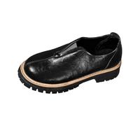 2026 Timeless Women's Slippers with Thick Sole Casual Loafers for Everyday Travel Leisure - Minimalist Comfort Meets Upscale Style Ideal with Shorts Jeans Dresses Perfect for Spring Ruts, black, 7 UK