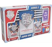 2026 Topps Series 2 Baseball Super Trading Card Box (1 Exclusive Oversized Card + 5 Card Silver Foilbord Pack & 1 Bitty Pop Per Box)