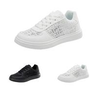 2026 Trainers, Women's Sports Shoes, Summer Mesh, Breathable Trainers, White, 7 UK