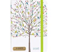 2026 Tree of Budgies Weekly Planner (16 months, Sept 2025 to Dec 2026)