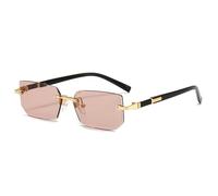 2026 Trend Punk Rimless Cut Edge Sunglasses Men For Women 2024 Fashion Vintage Sun Glasses Eyewear UV400 Goggles
