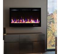 2026 Truflame™ 36Inch Black Wall Mounted Electric Fire