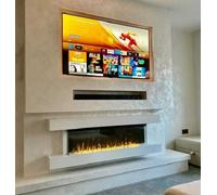 2026 Truflame™ 60Inch White Mantelpiece Electric Fireplace
