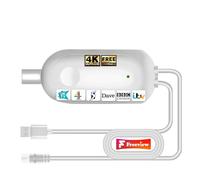 2026 TV Aerial Booster Amplifier - High Gain Freeview HD Signal Amplifier for UK Indoor Aerials, Improves Weak Signal & Reduces Pixelation, Low Noise USB Powered Digital TV Booster (White)