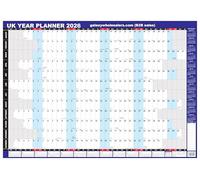 2026 UK unmounted year view wall office A1 large planner blue colour