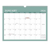 2026 Unique English Illustrations Wall Calendar Premium Paper Design Wall Hanging Calendar Perfect for and Home Date Marking Calendar