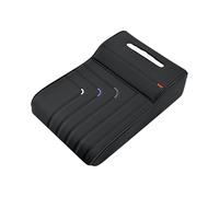 2026 Universal Armrest Organiser with Integrated Tissue Holder, Comfortable Memory Foam Cushion as a Practical Centre Console Extension for Extended Storage Space (Black, 34 x 22 cm)
