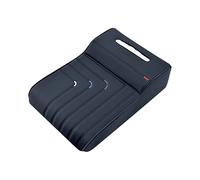 2026 Universal Armrest Organiser with Integrated Tissue Holder, Comfortable Memory Foam Cushion as a Practical Centre Console Extension for Extended Storage Space (Navy, 34 x 22 cm)