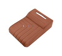 2026 Universal Armrest Organiser with Integrated Tissue Holder, Comfortable Memory Foam Cushion as a Practical Centre Console Extension for Extended Storage Space (Khaki, 34 x 22 cm)