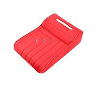 2026 Universal Armrest Organiser with Integrated Tissue Holder, Comfortable Memory Foam Cushion as a Practical Centre Console Extension for Extended Storage Space (Watermelon Red, 34 x 22 cm)