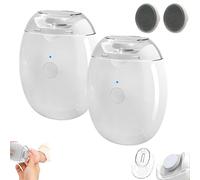 2026 Universal Automatic Fingernail Grinder with Filing Head, Smart Electric Easy Nail Clipper with LED Light & 3 Speeds, 360° Silent Polishing Trimmer, for Kids Seniors & Weak Hands (2PCS)