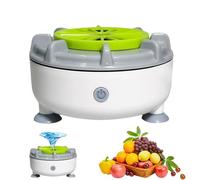 2026 Update Efficient Portable Fruit and Vegetable Washer, Rechargeable, Waterproof Automatic Cleaner with Swirl & Ultrasonic Tech for Fruits, Vegetables, Grains, Meat, Seafood, and Berries (Plug-In)
