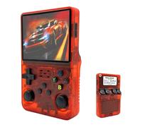 2026 Upgrade 128GB R36S Retro Handheld Game Console, Linux System Portable Game Player with 3.5 Inch IPS Screen, Open Source Pocket Video Game Console (Red, 64, GB)