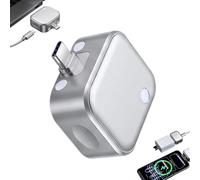 2026 Upgrade 140W Smart Auto Stop Charging Adapter, USB-C Overcharge Protection Charger with Physical Full Charge Eject, Portable Auto Disconnect Power-off Device for Phone Laptop Tablet Pad