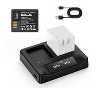 2026 Upgrade 2 Pack 3800mAh Replacement Battery Compatible with Arlo Pro, Pro 2 Camera, with Black PD Fast Charging Station (2 Battery+ Charger)