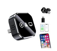 2026 Upgrade 3 in 1 Screen Mirror for ios Android Phone, Wireless Carplay Mirror Link Adapter, Mini Carplay Screen Mirroring Adapter with 2.4/5ghz Wifi & Bluetooth 5.0, Instant Wired (07#ios)