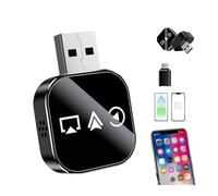 2026 Upgrade 3 in 1 Screen Mirror for ios Android Phone, Wireless Carplay Mirror Link Adapter, Mini Carplay Screen Mirroring Adapter with 2.4/5ghz Wifi & Bluetooth 5.0, Instant Wired (01#)