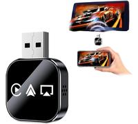 2026 Upgrade 3 in 1 Wireless Mirror Link Adapter, Instant Wired to Wireless Conversion Plug & Play Mini Fast Stable Connection Design, With 2.4/5ghz Wifi and Bluetooth 5.0 for iPhone