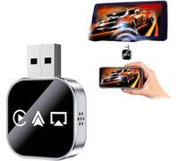 2026 Upgrade 3 in 1 Wireless Mirror Link Adapter, Instant Wired to Wireless Conversion Plug & Play Mini Fast Stable Connection Design, With 2.4/5ghz Wifi and Bluetooth 5.0 for iPhone