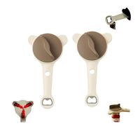 2026 Upgrade 4-in-1 Jar Opener for Arthritis Hands UK Ergonomic Stainless Steel Lid Remover Bottle Openers with Adjustable Gripper Multi Functional Lid Remover with Non Slip Teeth for Seniors（2Pcs）