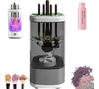 2026 Upgrade Bellaclean Makeup Brush Cleaner, Bellaclean 3 In 1 Electric Brush Cleaner, Multi-Use Efficient Deep Cleaning All Types Of Brushes (Gray, charge)