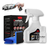 2026 Upgrade Car Headlight Restoration Kit, Headlamp Restoration Kit - Clear, Bright Lenses In, Without Sanding or Disassembly, With Coating Agent, Towel and Sponge, 180ml