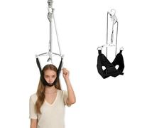 2026 Upgrade Cervical Neck Traction Device Over-The-Door, Adjustable Portable Neck Stretcher, No Need for Handheld Or Water Bag Portable Neck Stretcher（5 Accessories）