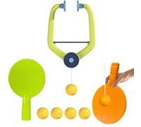 2026 Upgrade Door Plinking Game, Adjustable Doorway Game Pingpong Trainer Door Jam Pingpong Starter Kit, Hanging Table Tennis Trainer Portable Set, Portable Table Tennis Exerciser for Kids