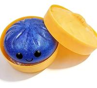 2026 Upgrade Flashing Glitter Stress Ball, Unique Transparent Shiny Design Squeeze Toy ，Fun Sensory Game Ball Suitable for Adults and Children, Perfect for Birthday Party Gifts (Glitter Blue)