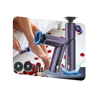 2026 Upgrade Folding Electric Foot File【Eliminate 99.92% Keratin in 3 Minutes】【4 in 1-9 Speed Adjustment + LED Display 】 Electric Foot File Hard Skin Remover 80 Mesh + 120 Mesh Sandpaper Dark Purple