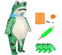 2026 Upgrade Frog Costume Adult, Inflatable Frog Costume Adult, Full Body Frogs Suit with Air Pump (#A,0x)
