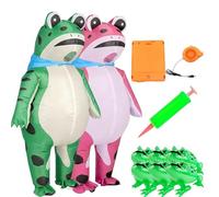 2026 Upgrade Frog Costume Adult, Inflatable Frog Costume Adult, Full Body Frogs Suit with Air Pump (#AB,10x_l)