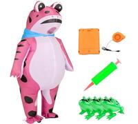 2026 Upgrade Frog Costume Adult, Inflatable Frog Costume Adult, Full Body Frogs Suit with Air Pump (#B,0x)