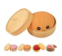 2026 Upgrade glitter dumpling - Dumplings Stress Ball for Playing, Relieving Anxiety with Mesmerizing Sparkles, Ideal for Stressed Students and Office Workers (brown)