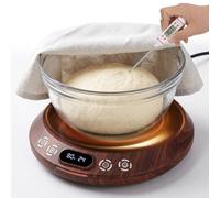 2026 Upgrade Larger Sourdough Starter Warmer 2-in-1 6.5inch Heating Plate