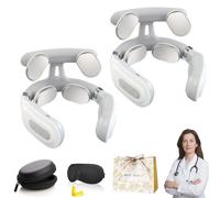 2026 Upgrade Neck Massager for Neck Pain, Portable Neurorelief Device for Necks, Technology 2.0, Behind Pain & Headaches, 4 Modes & 16 Levels, for Home, Office, Travel (2PCS)