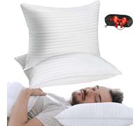2026 Upgrade Pillow Advanced Anti-Snoring Pillow,Queen/King Size Set Of 2, Universal Support For Side, Back Or Stomach Sleepers With Eye Mask (1PCS,Standard (20 * 26in))