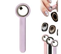 2026 Upgrade Ring-Shaped Cat Eye Magnet for Nails,2-in-1 Circle & Y Shape Nail Magnet Tool, Hollow Circular Magnets Tool for French Heart Wide Beam Design,Portable CatEyeNail ArtTool for DIY(Purple)