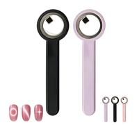2026 Upgrade Ring-Shaped Cat Eye Magnet for Nails, Circle Cat Eye Magnet for Nails, Hollow Circular Tool for French Heart Wide Beam Design, DIY Gel Art Manicure Kit for Beginners & Artists (C)