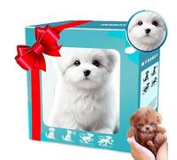 2026 Upgrade Robot Puppy, Realistic AI Robot Dog That Acts Like a Real Dog, Walking, Barking, Tail Wagging, Smart AI Puppy Robots Realistic Pet Toy for Pet Lover (#A)