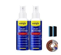 2026 Upgrade Wangle Rust Remover, Rust Remover for Metal, Anti-Rust Lubricant Spray,Portable Car Rust Removal Spray, Fast-Action Rust Eliminator & Metal Care Spray (2 pcs)