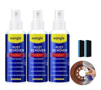 2026 Upgrade Wangle Rust Remover, Rust Remover for Metal, Anti-Rust Lubricant Spray,Portable Car Rust Removal Spray, Fast-Action Rust Eliminator & Metal Care Spray (3 pcs)