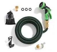 2026 Upgraded 25ft Expandable Garden Hosepipe, Lightweight Flexible Expanding Water Hose with 10-Pattern Spray Gun, Heavy Duty Retractable Magic Hose for Dog Shower, Patio, Terrace