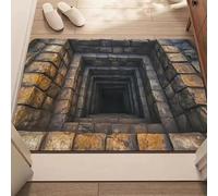 2026 Upgraded 3D Rugs Optical Illusion, Rugs That Look like a Hole, Trap Optical Illusion Bottomless Non-slip Doormat for Door Entrance, Bathroom, Stairs, Playroom