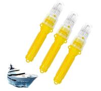 2026 Upgraded 3PCS Marine LED Emergency Flares, Electronic Boat Distress Flare, Upgraded Boat Flares Coast Guard Approved Marine, for Fishing Nets, Buoys and Boats (Yellow)