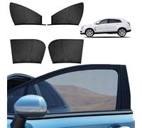 2026 Upgraded 4pcs Breathable Mesh Car Window Shades - Car Window Sun Shade, Blocks Sun Glare, Fits Most Cars, Easy to Install & Store, Durable Stretch Material, Universal Fit (1 SET,Sedan)